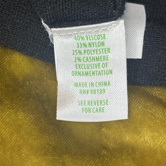 Lilly Pulitzer Sweater Womens Medium Black Fringe Hem Crewneck Pullover Top - Picture 10 of 12